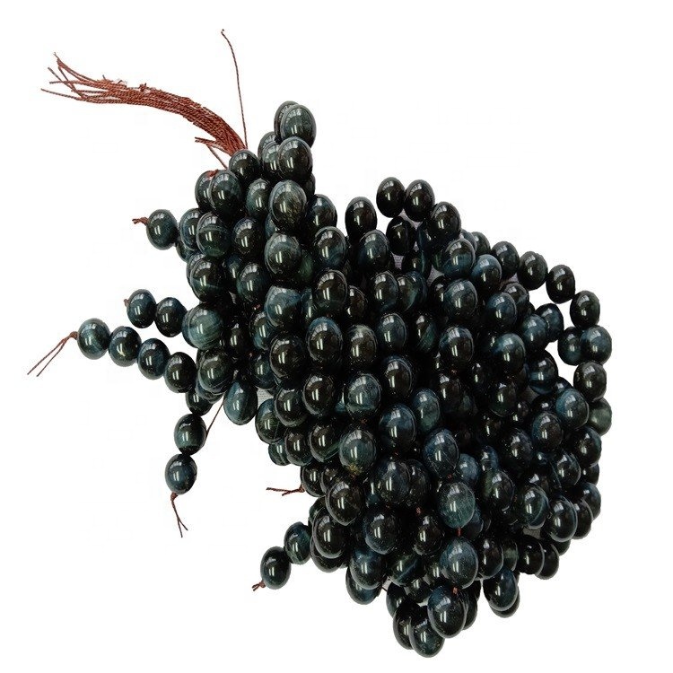 អង្កាំធម្មជាតិ Tiger Eye Loose Beads រាងមូលខ្ពស់ 6mm 8mm 10mm 12mm 9