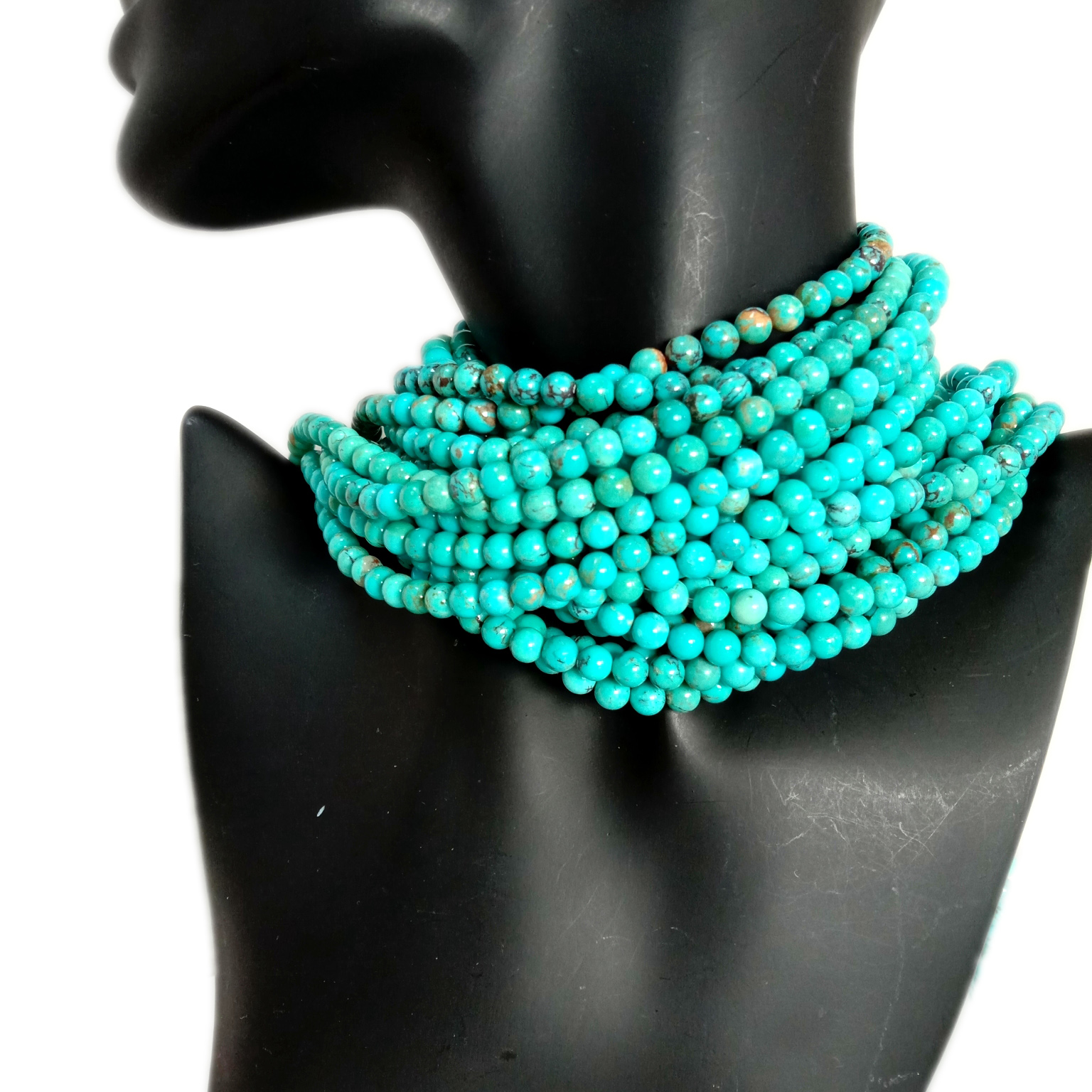 Turquoise Polished Smooth Loose Round Smooth Blue Turquoise Round Loose Bead 9