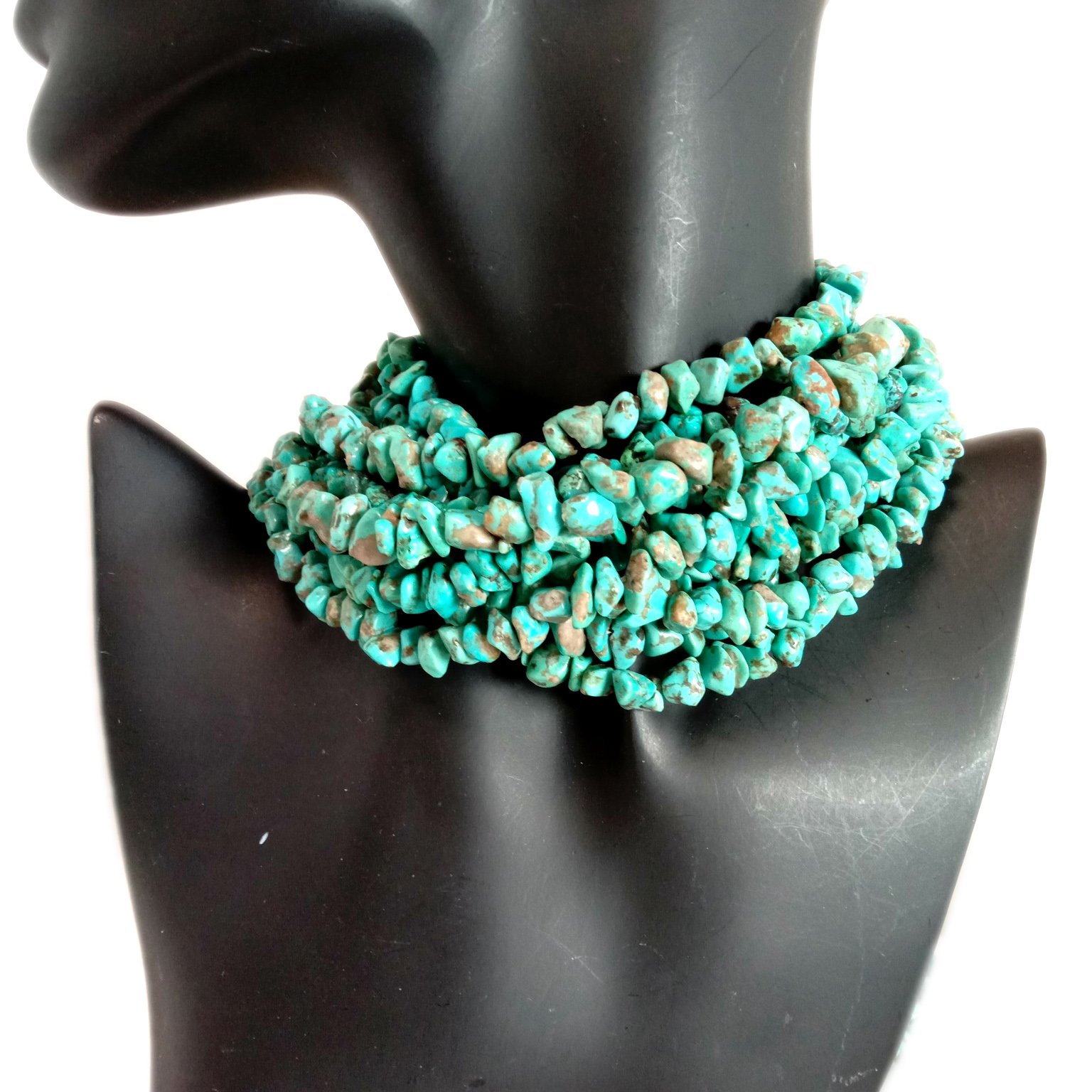 Turquoise raw making wedding necklace seed turquoise necklaces 9