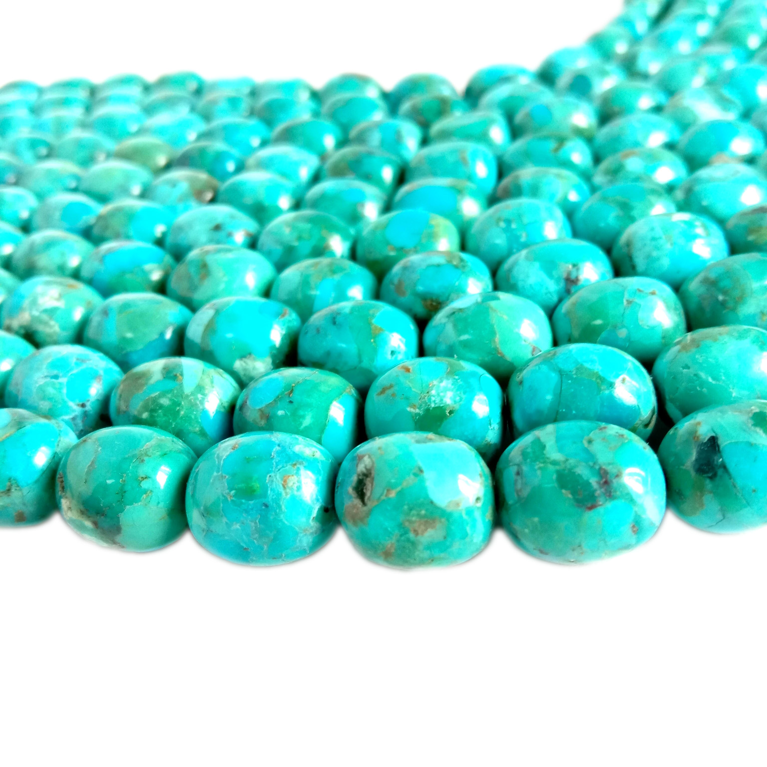 Perles Howlite Turquoise lisses, 16 pouces, prix de gros 11