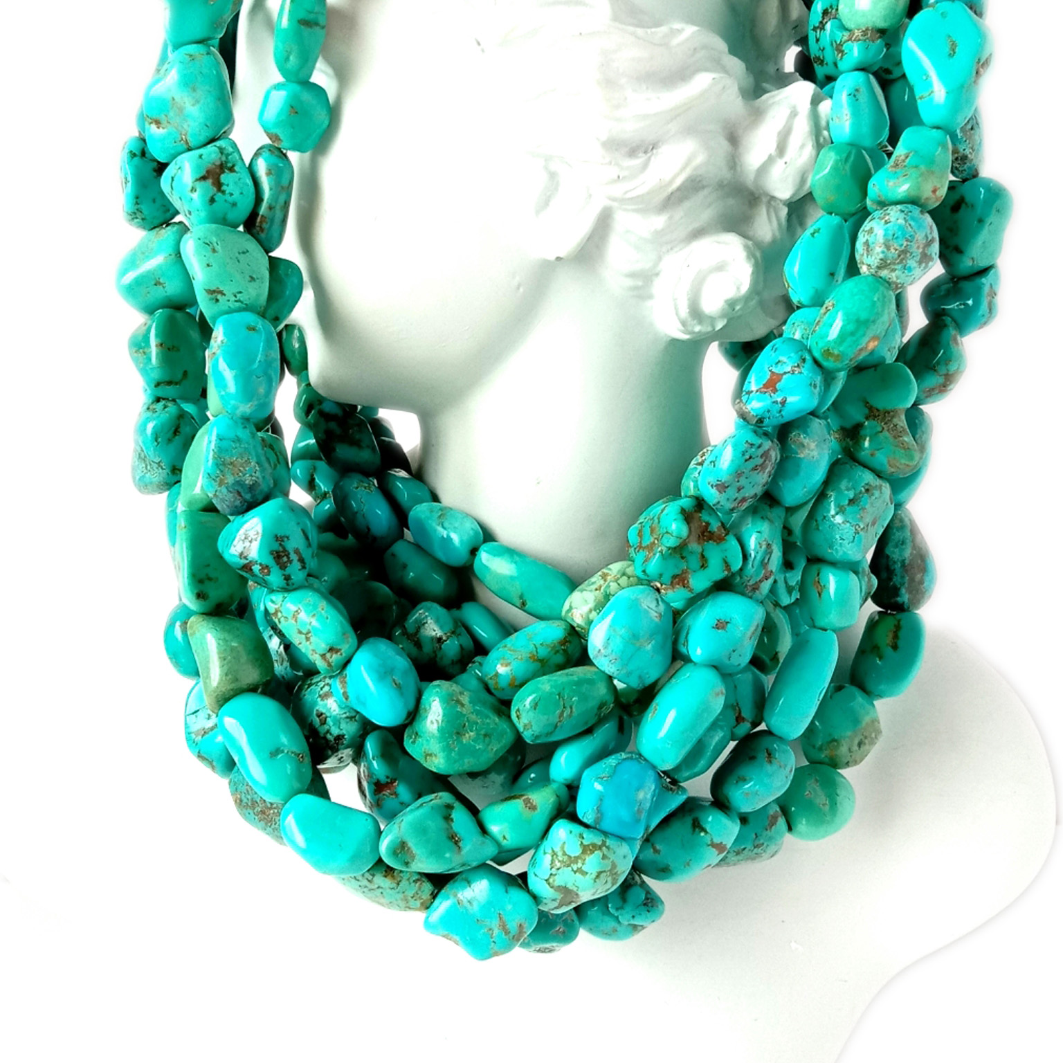 Natural Turquoise Beads Genuine Turquoise Smooth Rough Rondelle Nugget Chip 9