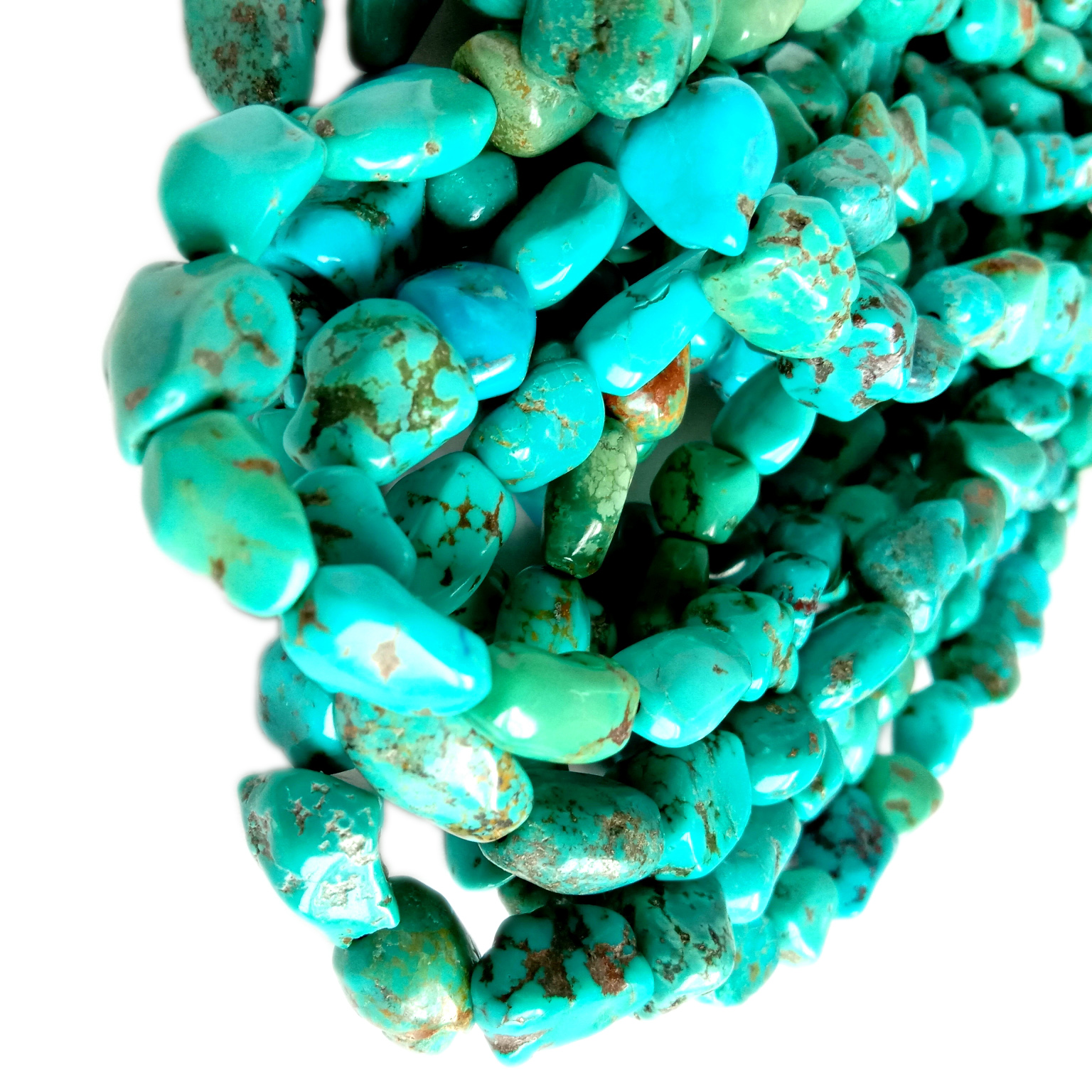 Natural Turquoise Beads Genuine Turquoise Smooth Rough Rondelle Nugget Chip 12