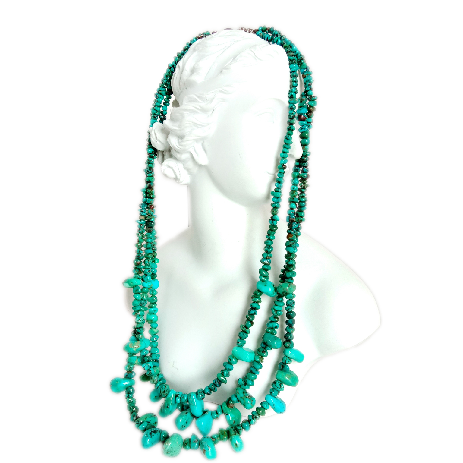 ವೈಡೂರ್ಯದ ನೆಕ್ಲೇಸ್ ಟ್ರಿಪಲ್ ಸ್ಟ್ರಾಂಡ್ ವೈಡೂರ್ಯದ ಮಣಿ ಮದುವೆಯ ನೆಕ್ಲೇಸ್ ಹೇಳಿಕೆ ವಧುವಿನ ನೆಕ್ಲೇಸ್ 12