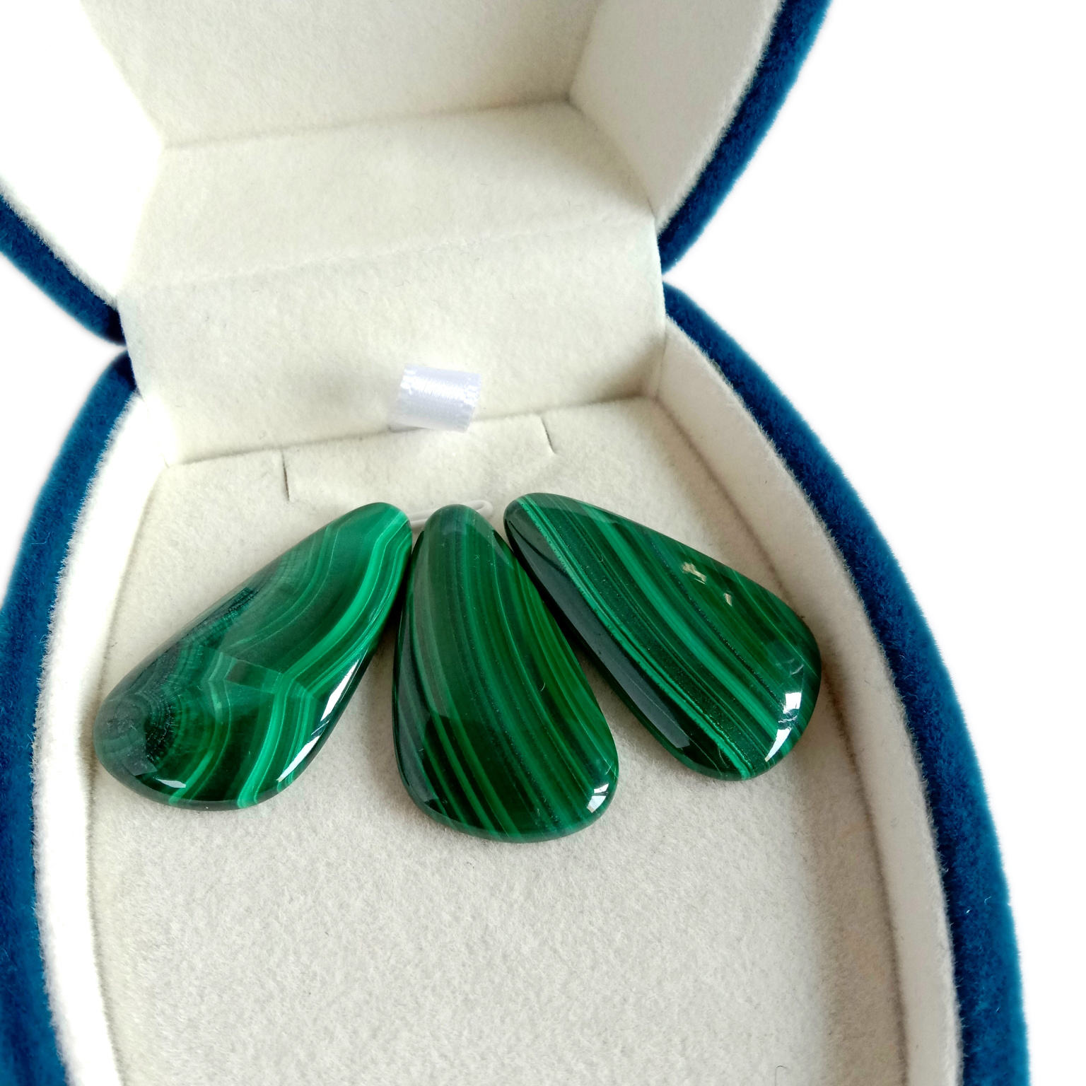 Kalîteya Top Malachite Cabochon Loose Stone Lot Wire Wrap Making Jewelry 8