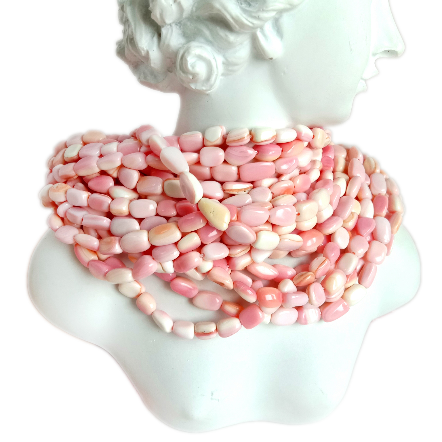 Shell Necklace na Gawa sa Pink Shells 8