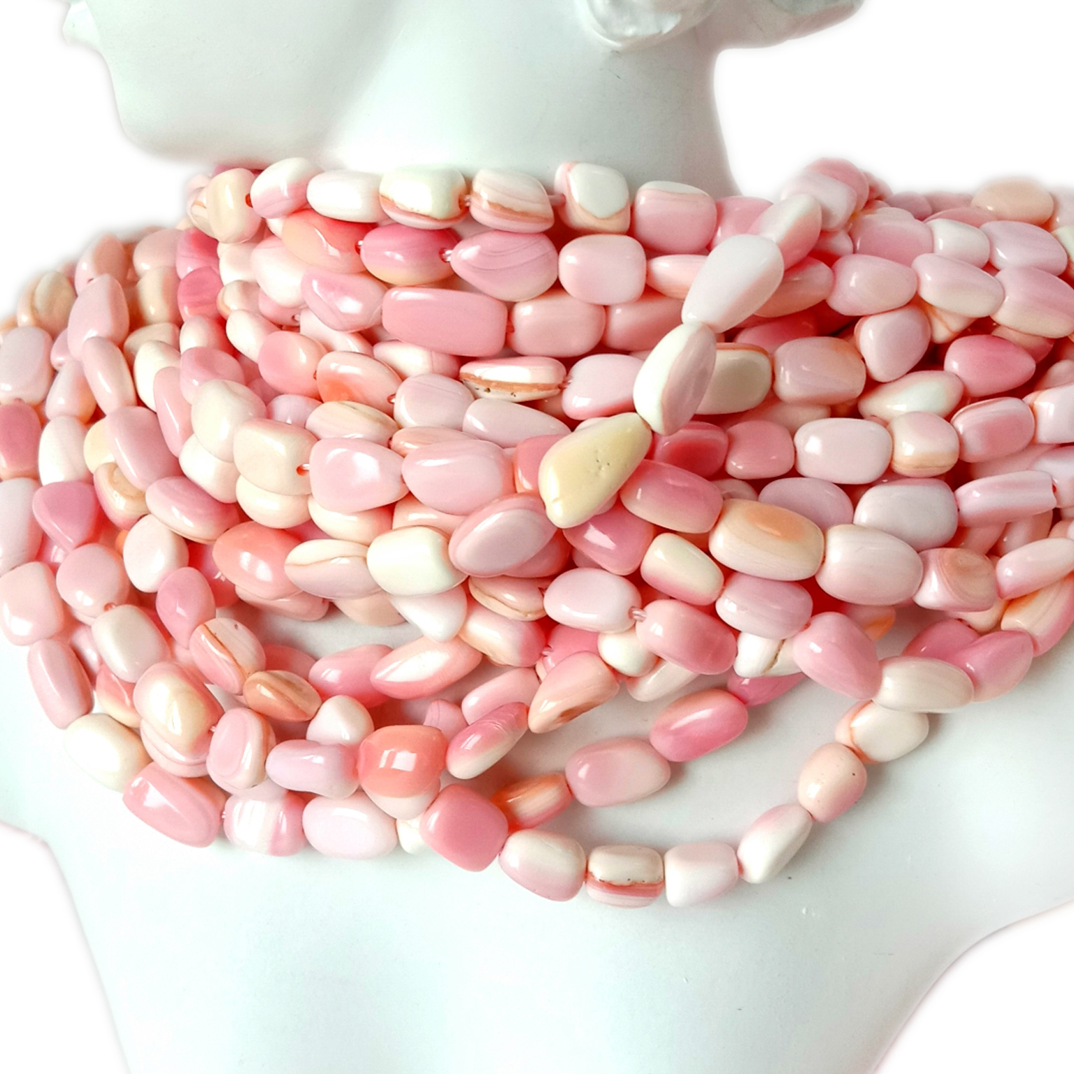 Shell Necklace na Gawa sa Pink Shells 10