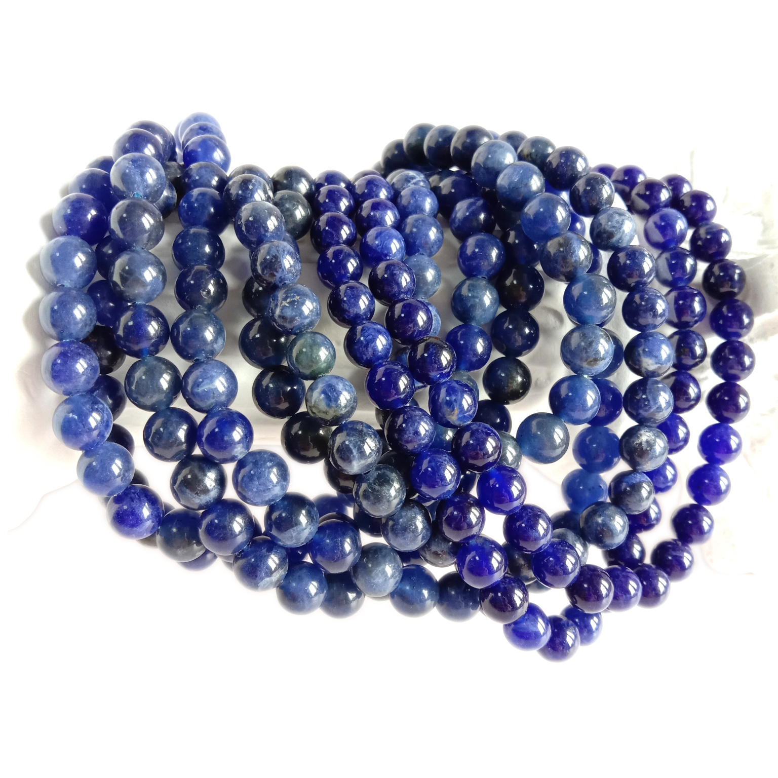 Sodalite Beads Grade 3A Genuine Natural Gemstone Round Loose Beads Bulk Lot Options 10