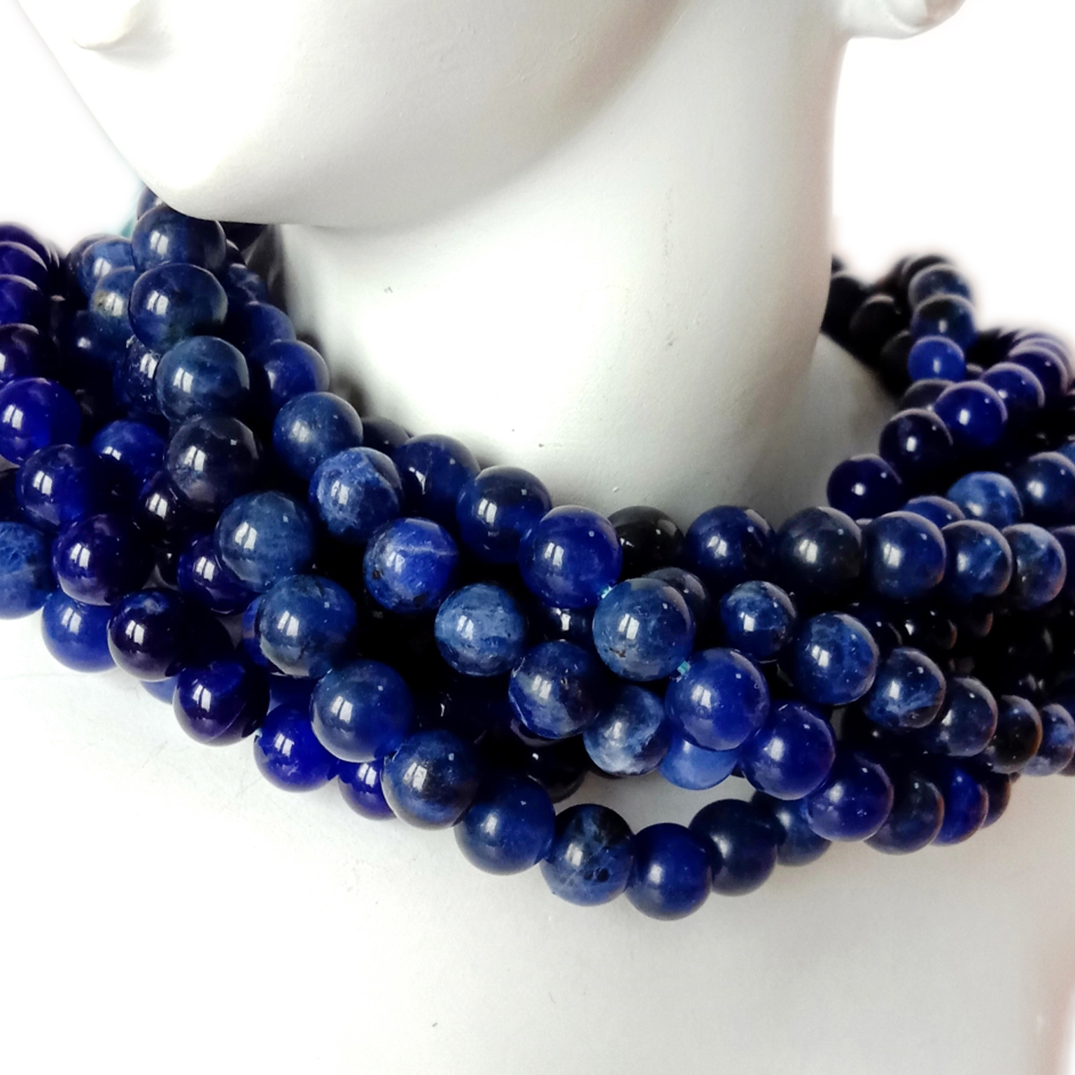 Sodalite Beads Grade 3A Genuine Natural Gemstone Round Loose Beads Bulk Lot Options 8