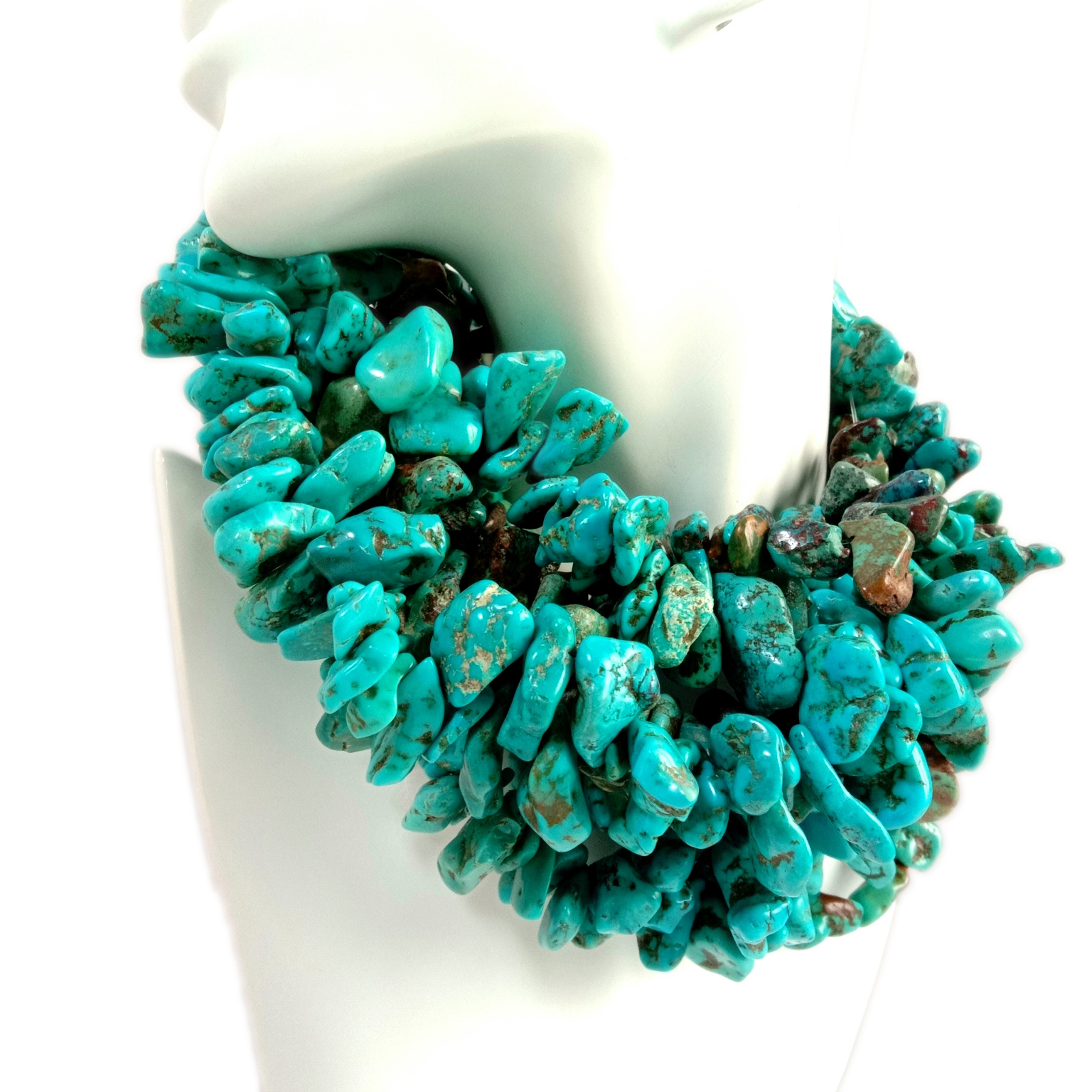 യഥാർത്ഥ ടർക്കോയ്സ് മുത്തുകൾ അയഞ്ഞ രത്ന മുത്തുകളിൽ നിന്ന് പരുക്കനായ അരിസോണ ടർക്കോയ്സ് 9