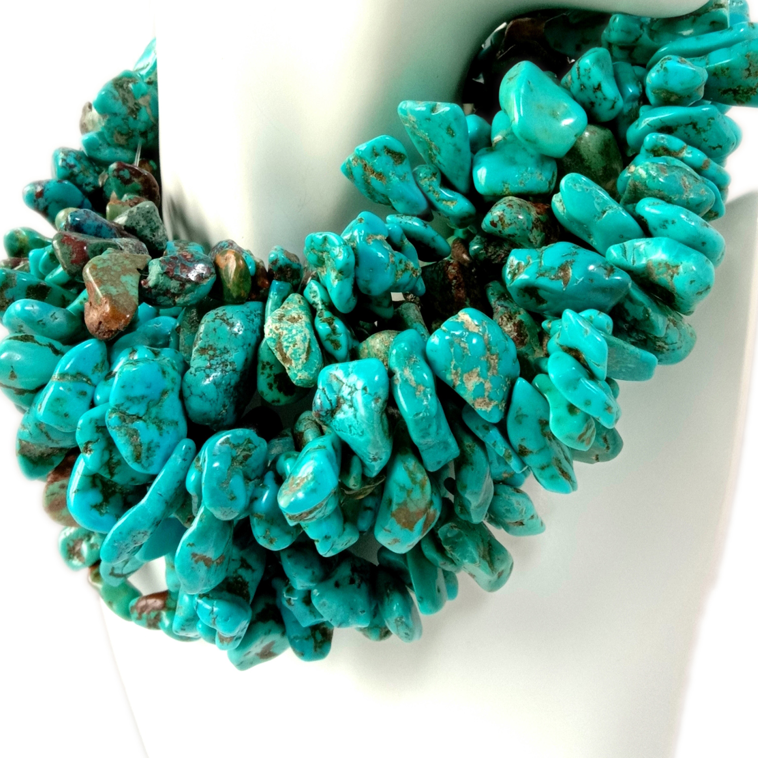 യഥാർത്ഥ ടർക്കോയ്സ് മുത്തുകൾ അയഞ്ഞ രത്ന മുത്തുകളിൽ നിന്ന് പരുക്കനായ അരിസോണ ടർക്കോയ്സ് 8