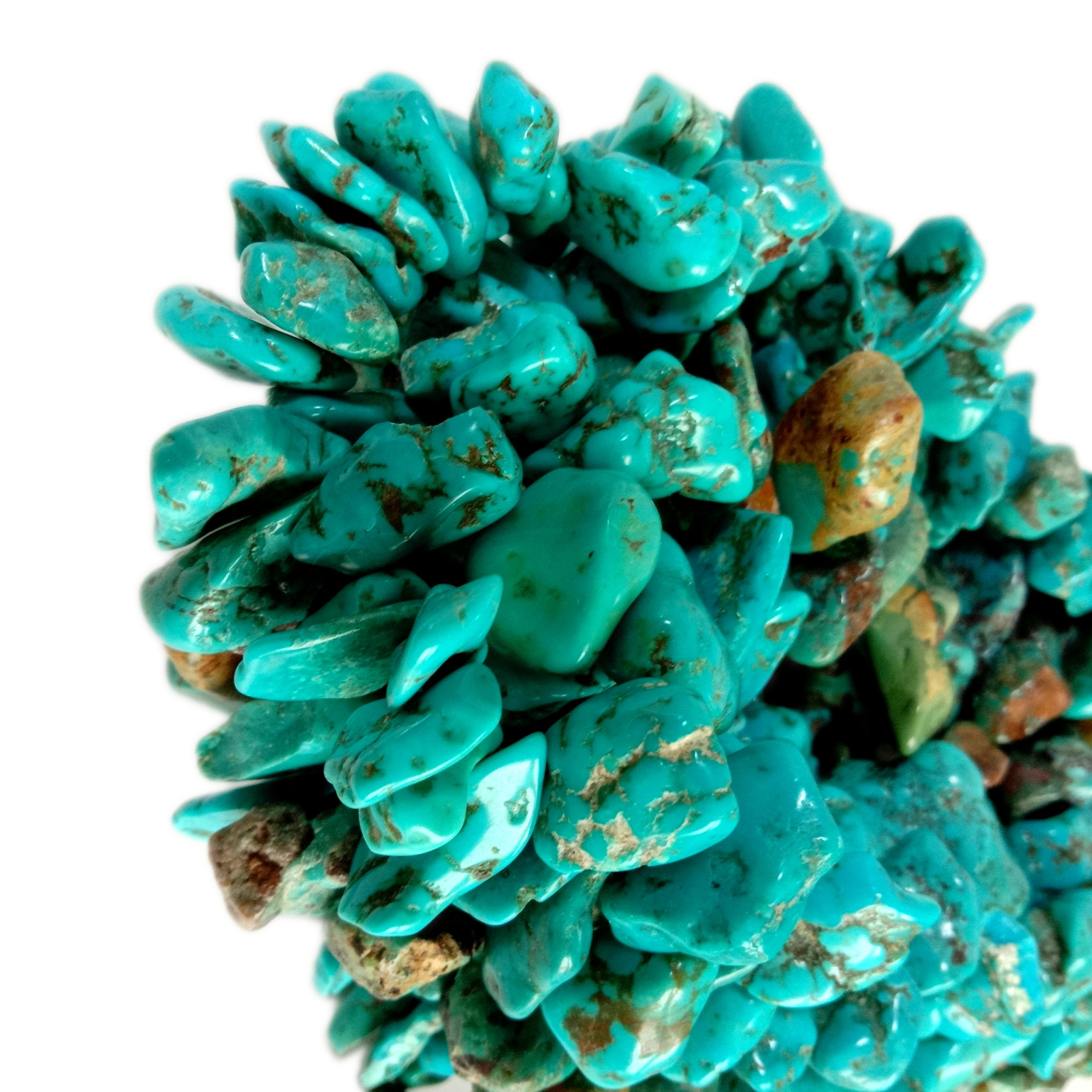 യഥാർത്ഥ ടർക്കോയ്സ് മുത്തുകൾ അയഞ്ഞ രത്ന മുത്തുകളിൽ നിന്ന് പരുക്കനായ അരിസോണ ടർക്കോയ്സ് 12