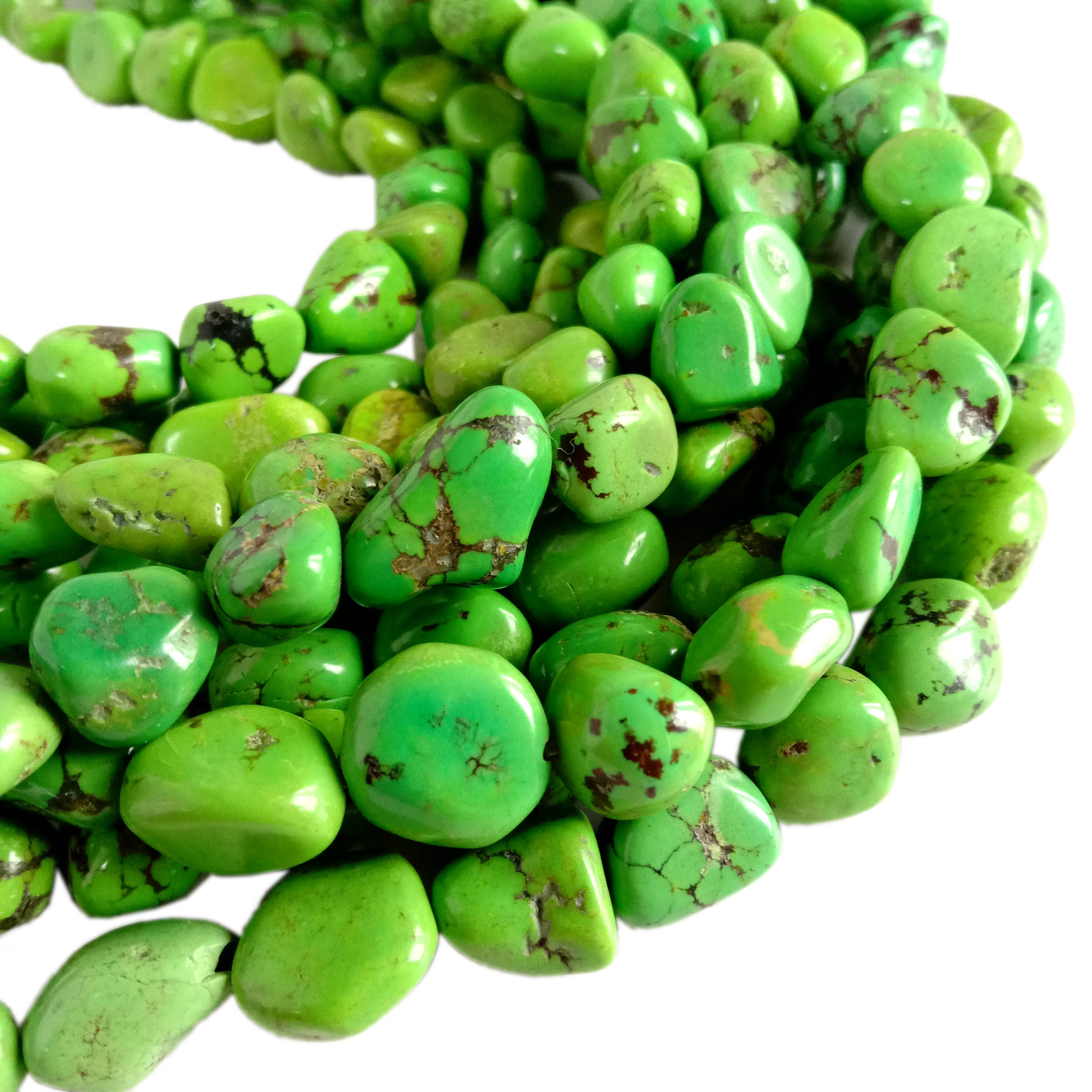 Prirodne zelene tirkizne perle od dragog kamenja 11