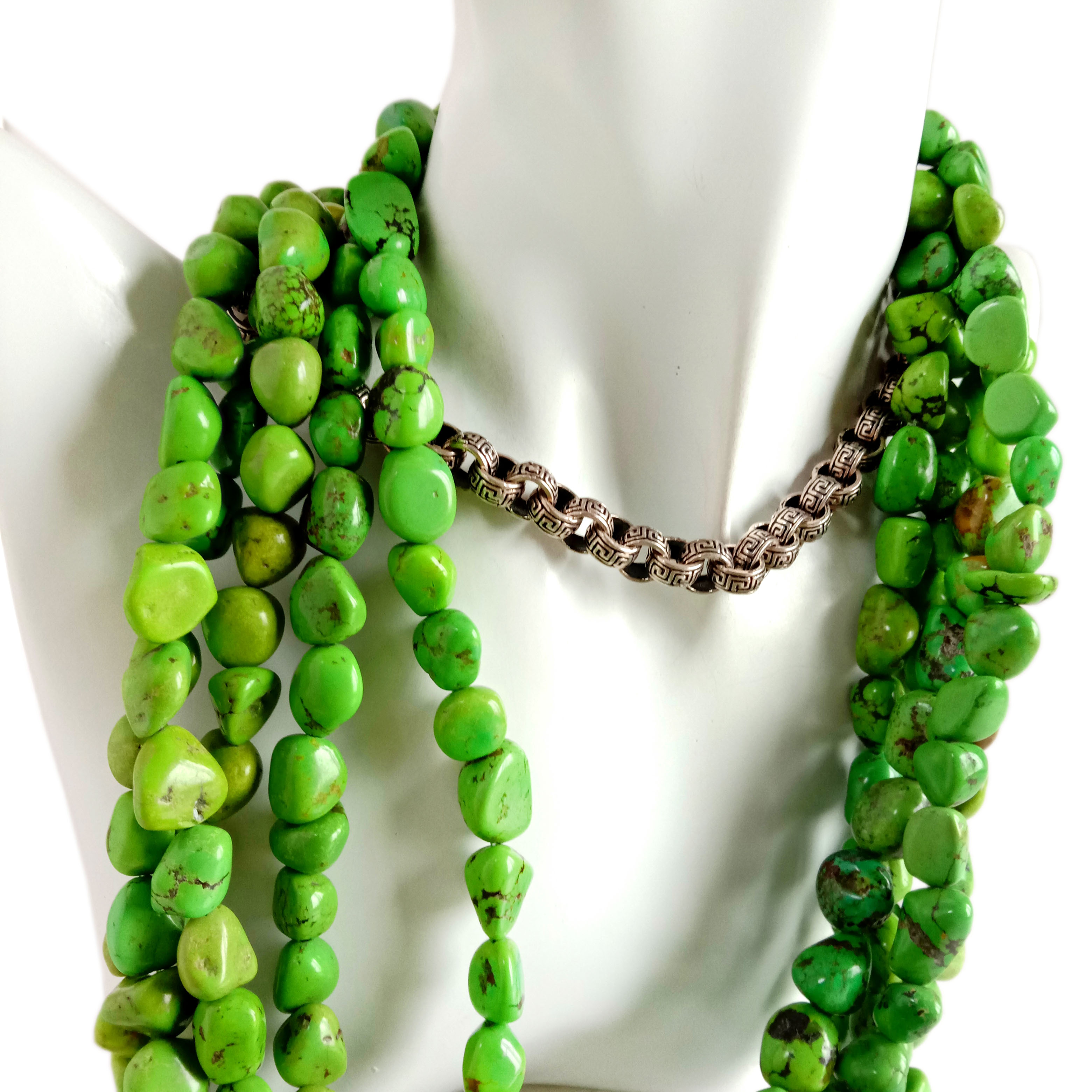 Prirodne zelene tirkizne perle od dragog kamenja 10