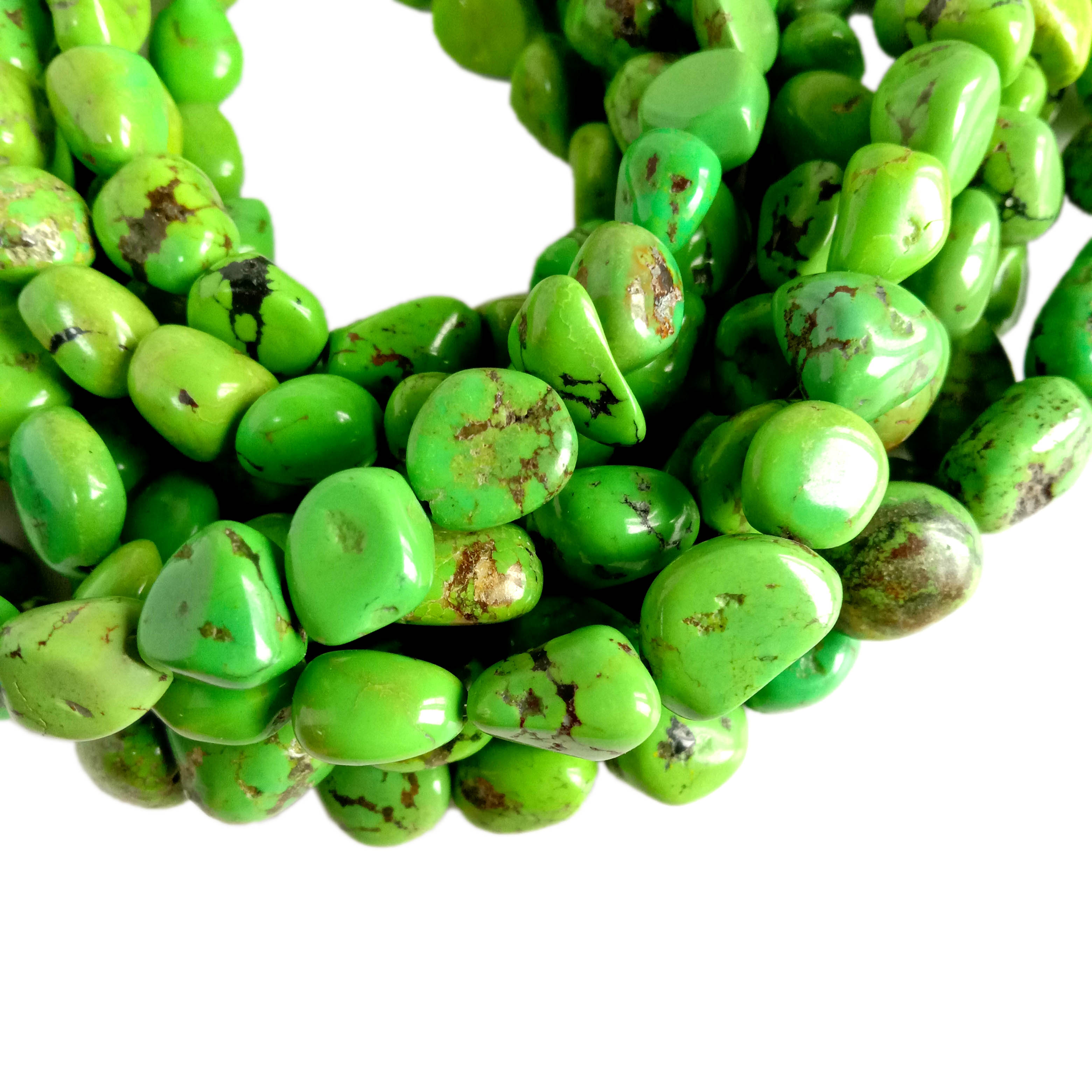 Prirodne zelene tirkizne perle od dragog kamenja 12