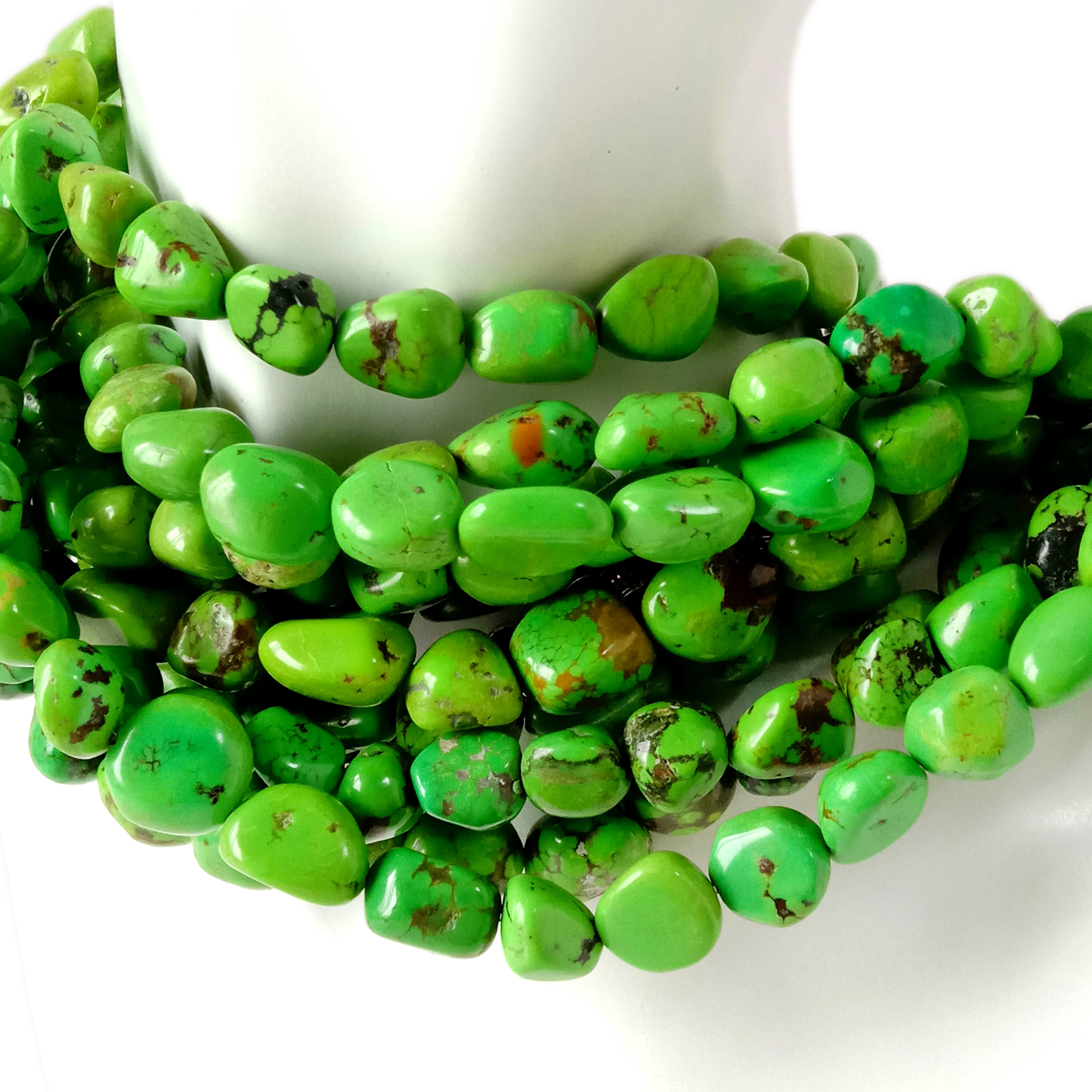 Prirodne zelene tirkizne perle od dragog kamenja 8