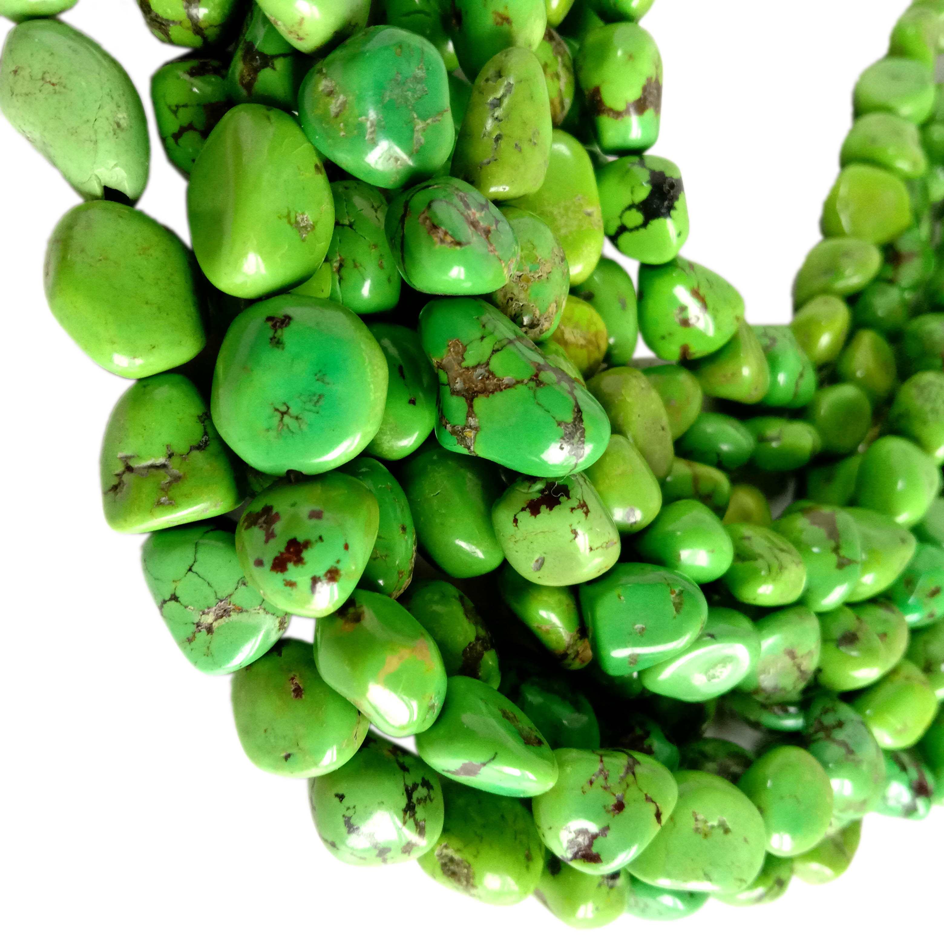 Prirodne zelene tirkizne perle od dragog kamenja 13