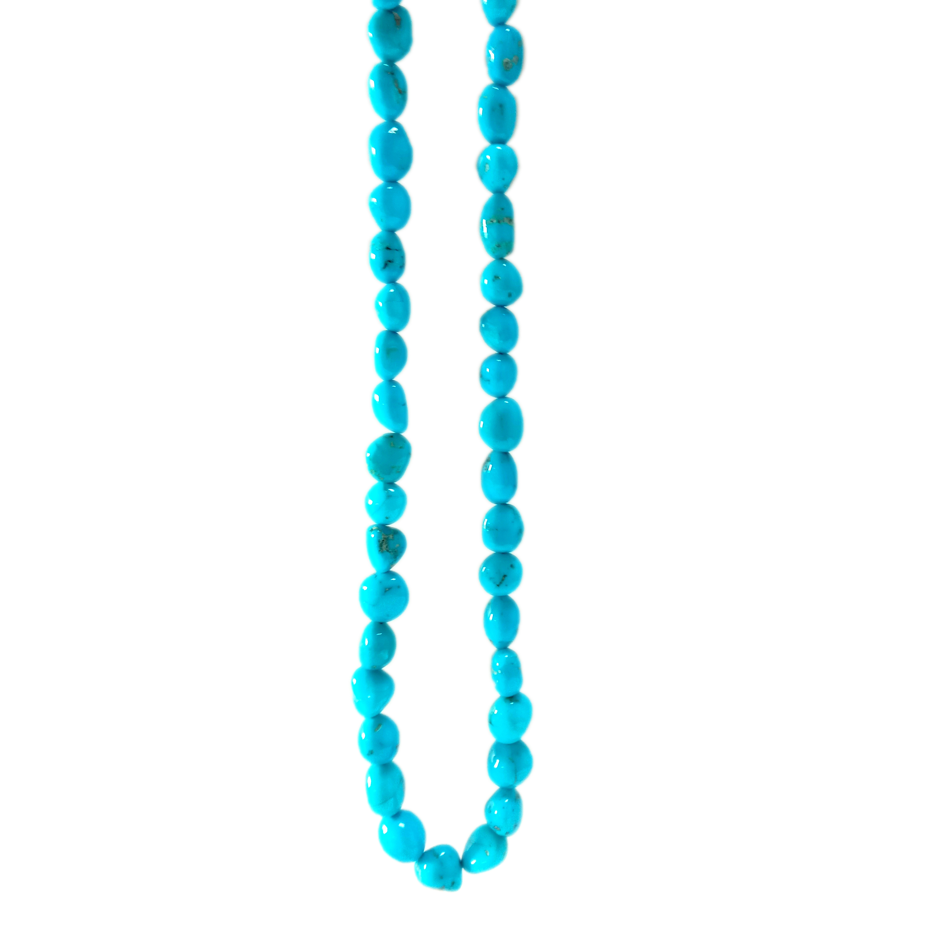 ბუნებრივი ფირუზის მძივები ნამდვილი ფირუზისფერი გლუვი უხეში რონდელი 9