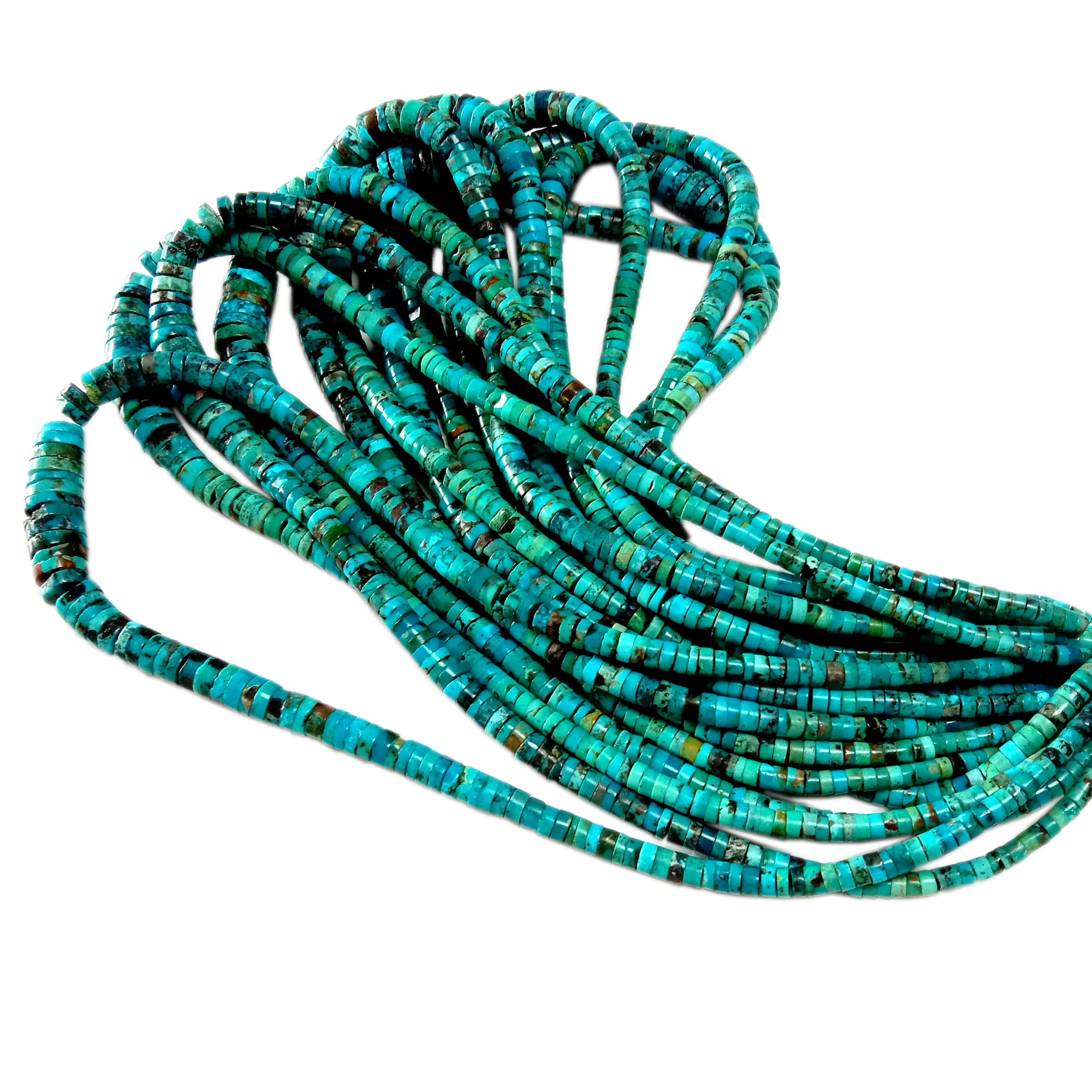 Природна сина тиркизна мониста од скапоцени камења Мониста 9