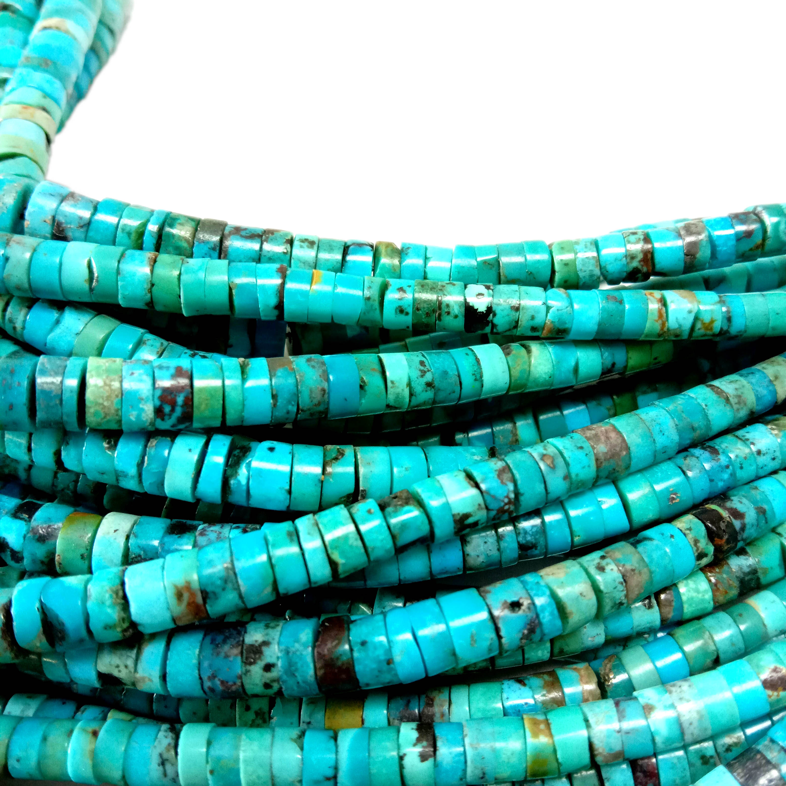 Природна сина тиркизна мониста од скапоцени камења Мониста 13