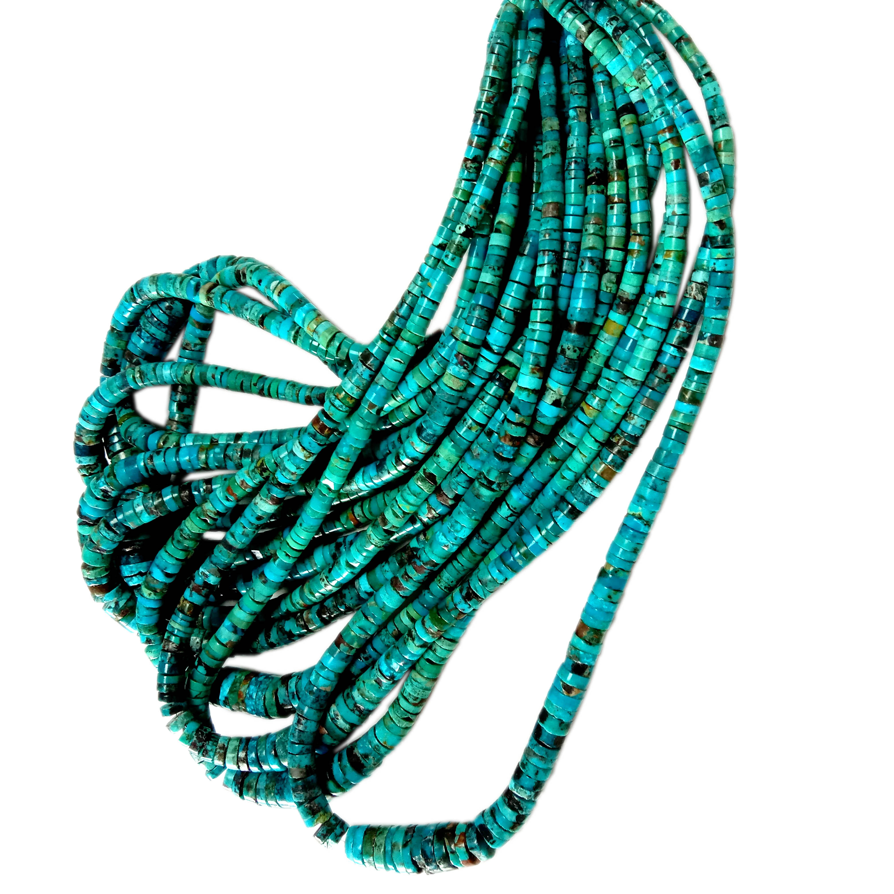 Природна сина тиркизна мониста од скапоцени камења Мониста 11