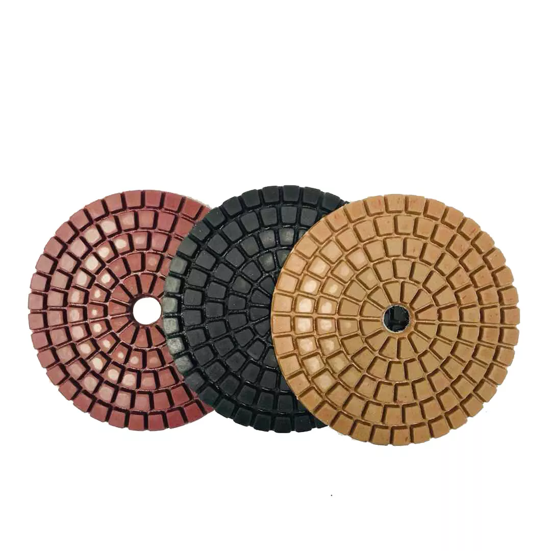 3 75mm Diamond Wet Flexible Polishing Pads For Granite Marble Stone