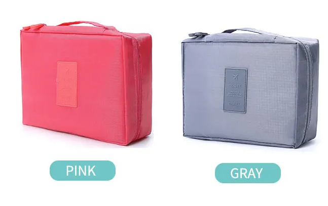 여행용 화장품 가방 주최자 폴리에스테르 여행용 메이크업 파우치 15
