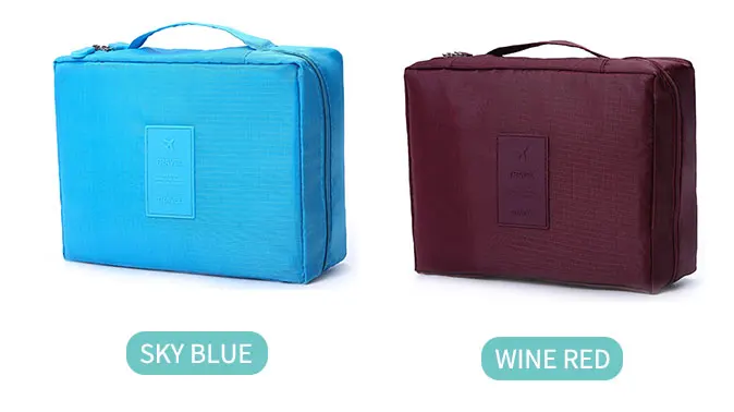 여행용 화장품 가방 주최자 폴리에스테르 여행용 메이크업 파우치 17