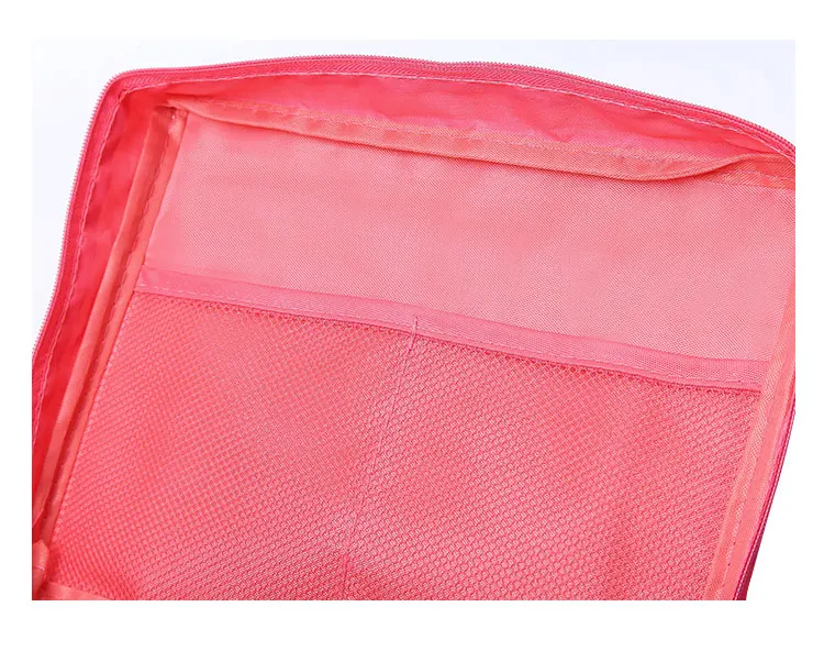 여행용 화장품 가방 주최자 폴리에스테르 여행용 메이크업 파우치 12