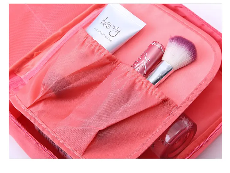 여행용 화장품 가방 주최자 폴리에스테르 여행용 메이크업 파우치 13