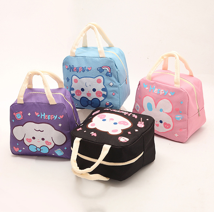 Bolso al aire libre del bento del animal doméstico de la historieta del bolso de la lonchera de los niños pequeños 8