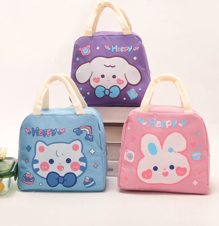 Bolso al aire libre del bento del animal doméstico de la historieta del bolso de la lonchera de los niños pequeños 12