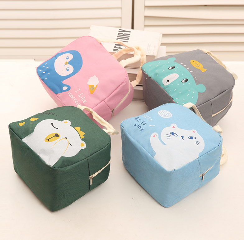 Bolso al aire libre del bento del animal doméstico de la historieta del bolso de la lonchera de los niños pequeños 15