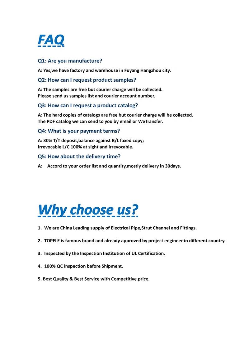 High Quality of Class 3 /4 Standard BS31 Conduit