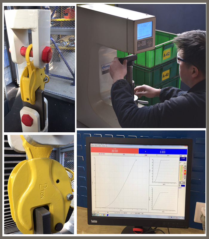 Heavy Load 0.8Ton to16 Ton Automatic Adjustable Girder Vertical Plate Clamp 11