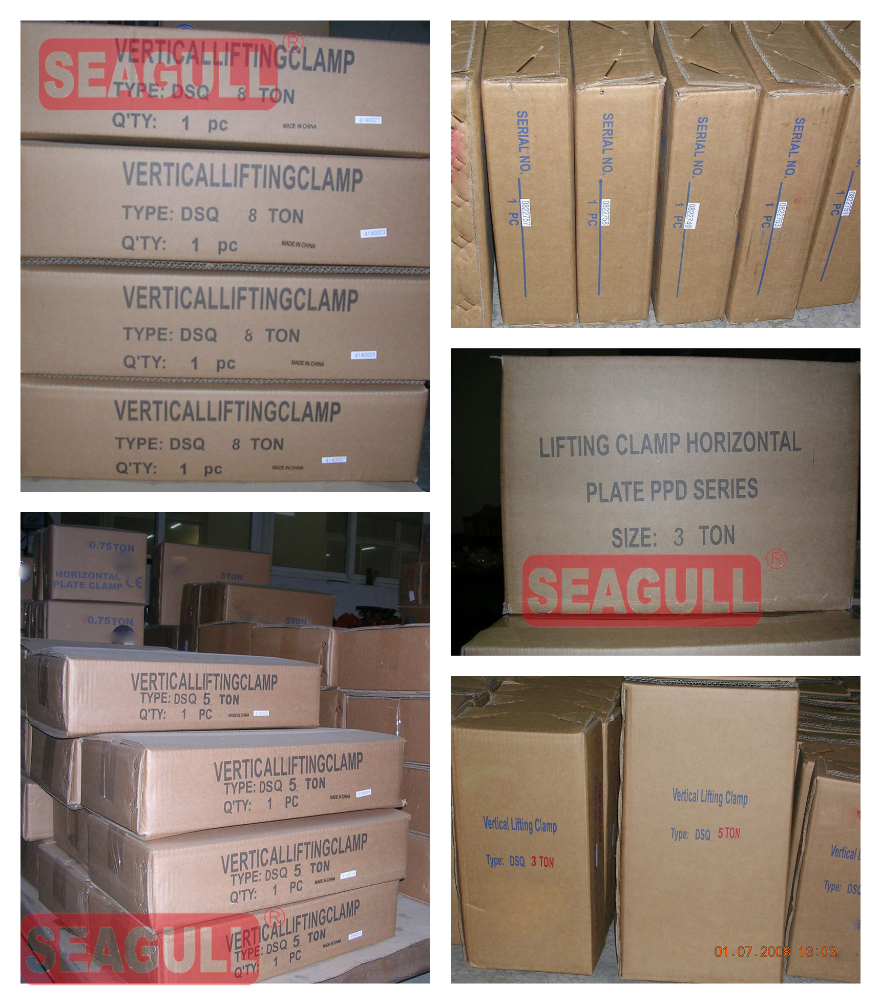 Heavy Load 0.8Ton to16 Ton Automatic Adjustable Girder Vertical Plate Clamp 14