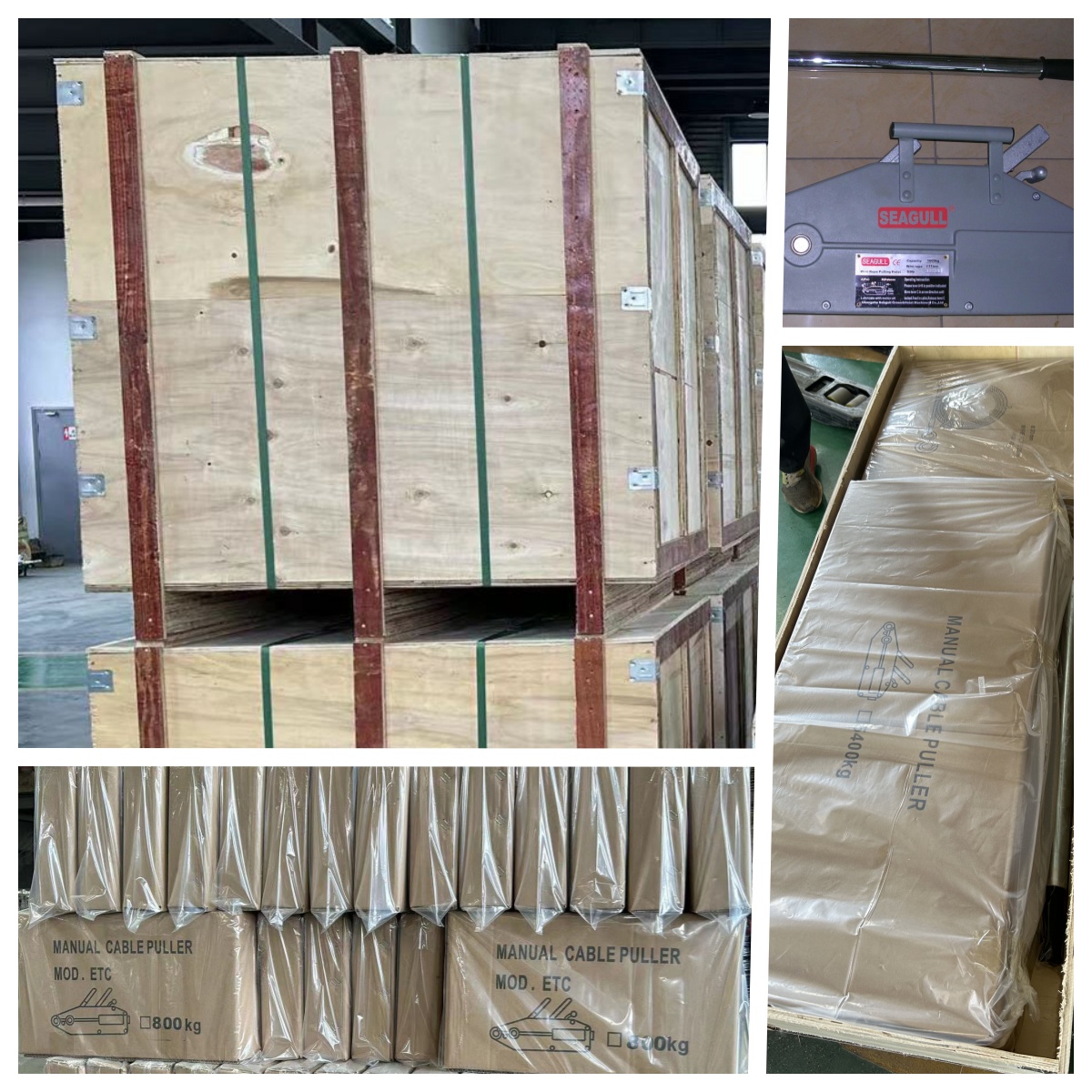 CE المعتمدة Gantry Crane Seagull/OEM يدوي كابل سلك الحبل Winch 14