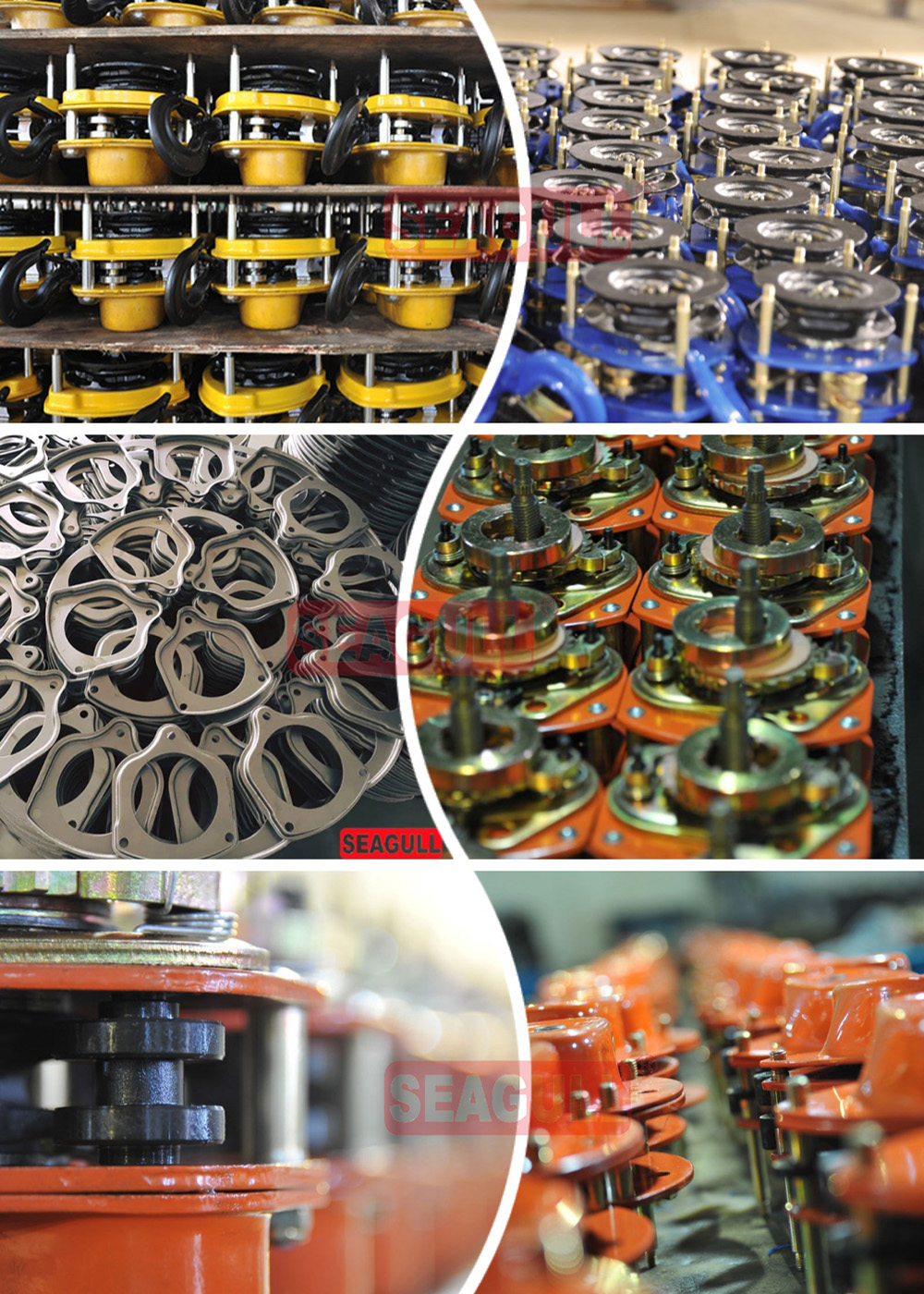 0.5-30t Single Grinder Crane Seagull/OEM Carton Box+Pallet or Wooden Case Chain Hoist Manual Block 14