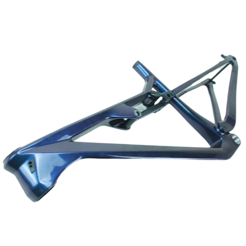 Hot Sale Thru-axle Model Full Suspension Mtb 29er Bike Frame Internal Cable Bicycle Parts Dia 31.6mm Fiber Bike Matte Frame 13