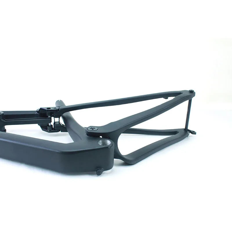 Ultra-Light T800 Carbon Fiber XC Frame | 29er Full Suspension MTB Frame with Internal Cable Routing & Thru-Axle 13