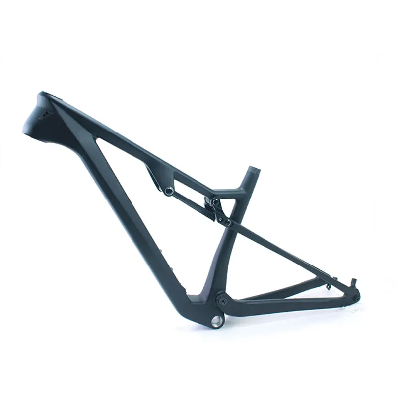 Ultra-Light T800 Carbon Fiber XC Frame | 29er Full Suspension MTB Frame with Internal Cable Routing & Thru-Axle 11