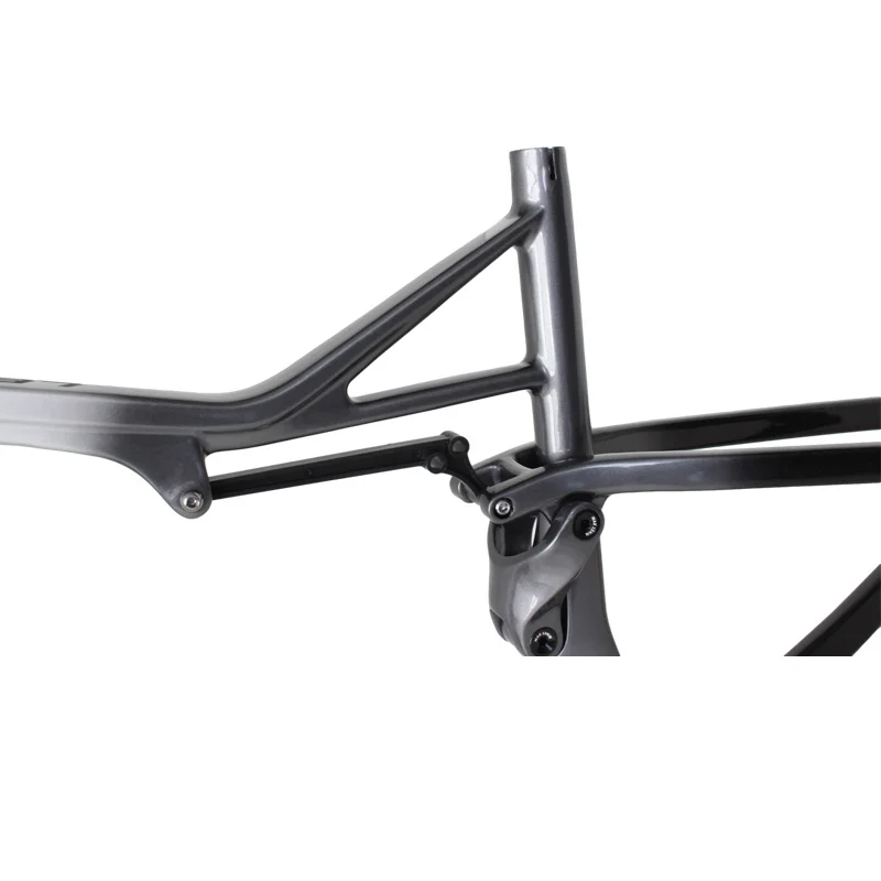 2024 Custom Design Full Suspension Xc Bike Frame Thru-axle Model Bicycle Frame Carbon Suspension Chinese T800 Carbon Bike Frame 19