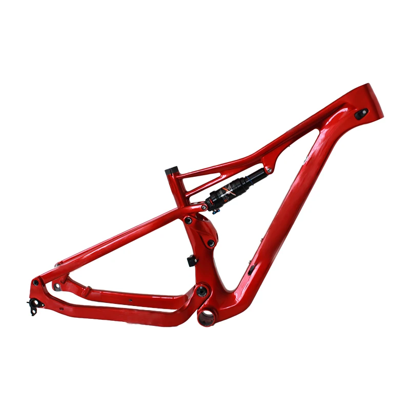 New Design Full Suspension Xc Bike Frame All Thru-axle Model Bicycle Carbon T800 Suspension Frame 38