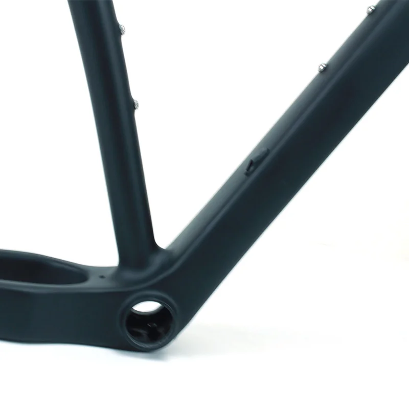 Cuadro de bicicleta de montaña de carbono T700 con freno de disco, Cable interno, marcos mate de carbono para actividades al aire libre, 29er 45
