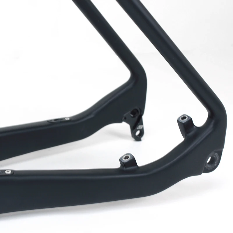 Cuadro de bicicleta de montaña de carbono T700 con freno de disco, Cable interno, marcos mate de carbono para actividades al aire libre, 29er 14