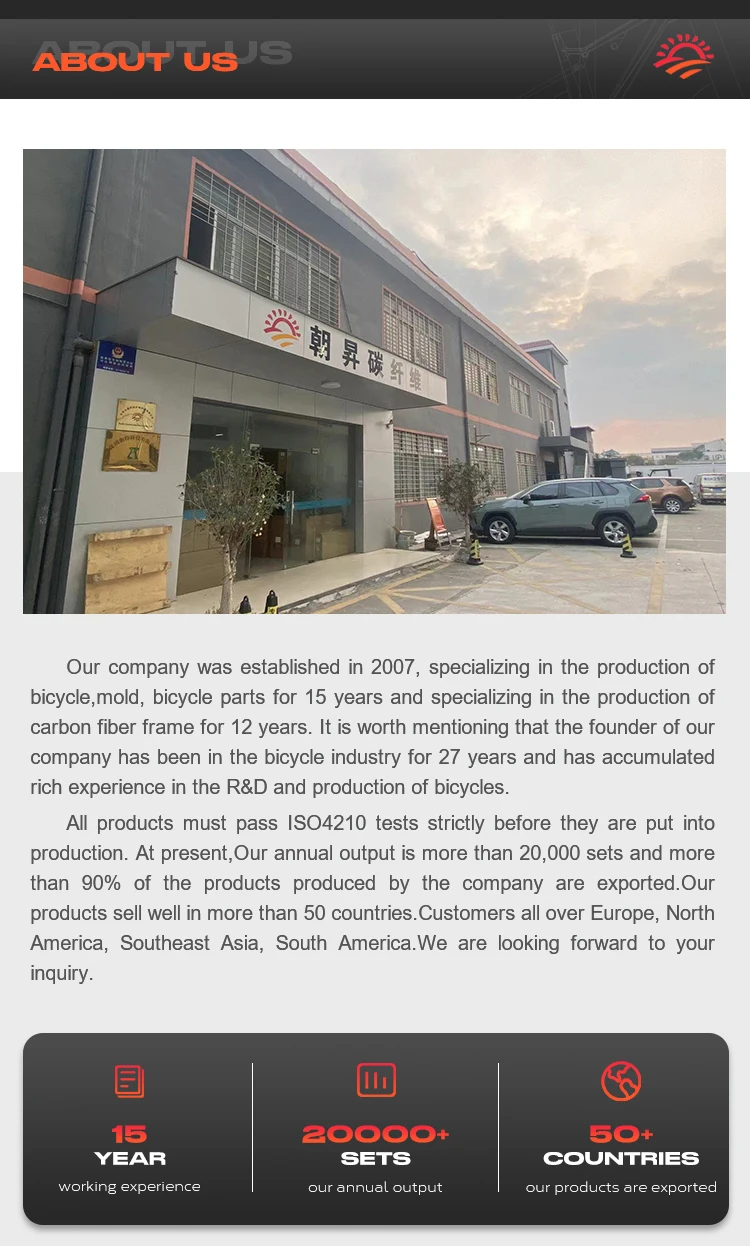 Cina fornitore di fabbrica headset 1-1/8'' 1-1/2'' telaio da ciclocross in carbonio per bici da ghiaia 22