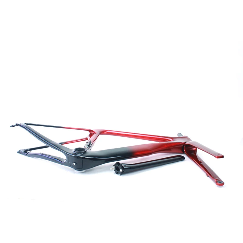 New Fashion Carbon T700 Road Disc Bicycles Road Bike Frame Carbon Fiber Customized Titanium Road Bike Frame With Internal Cable 40