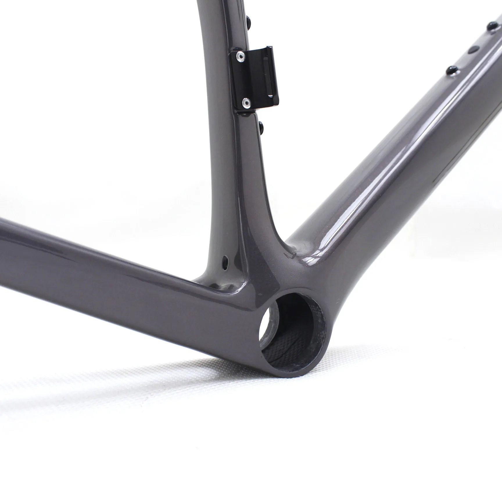 Quadro de bicicleta de estrada ultraleve em fibra de carbono CRF45 700C | Design aerodinâmico de nível competitivo personalizado OEM, modelo vermelho brilhante 15