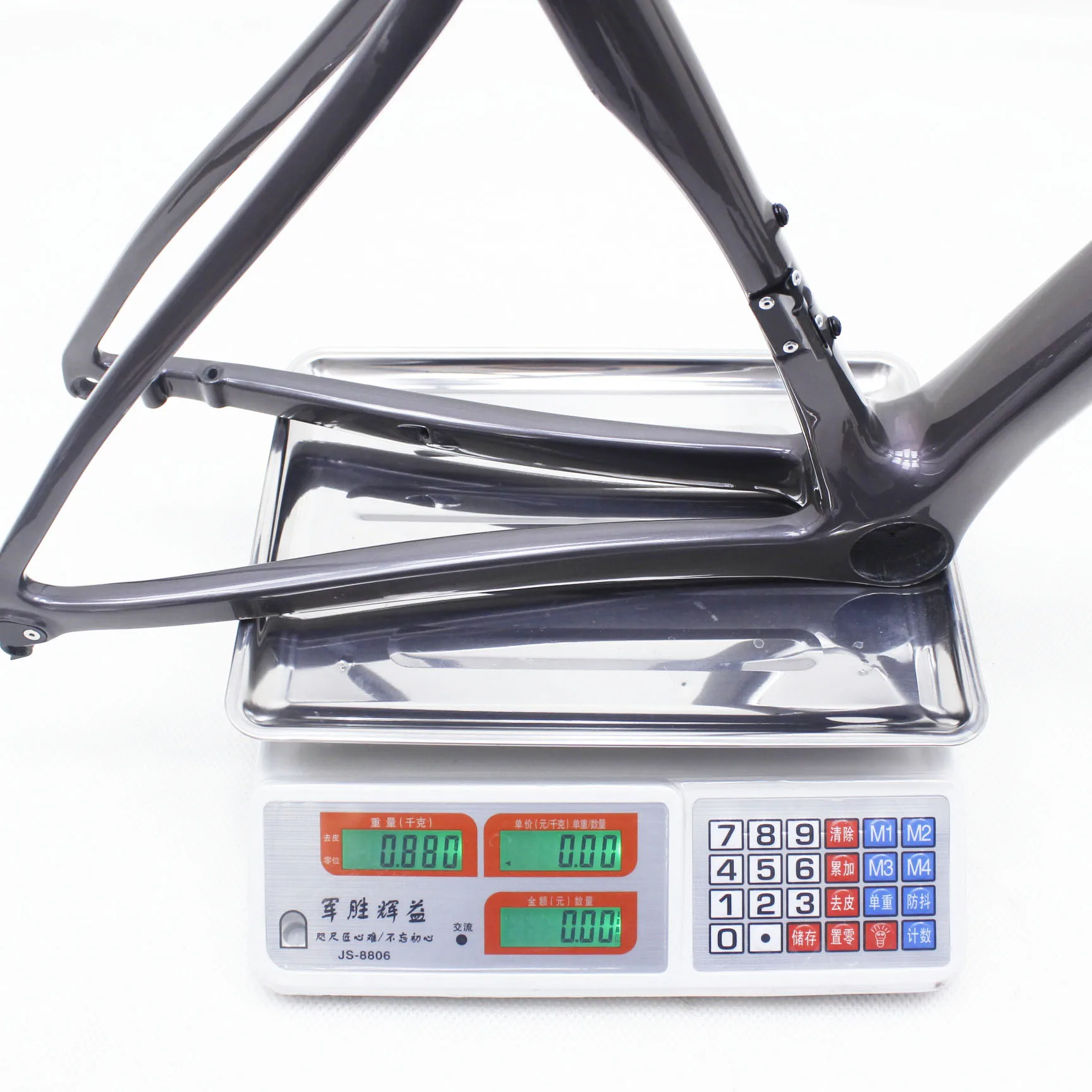 Quadro de bicicleta de estrada ultraleve em fibra de carbono CRF45 700C | Design aerodinâmico de nível competitivo personalizado OEM, modelo vermelho brilhante 17