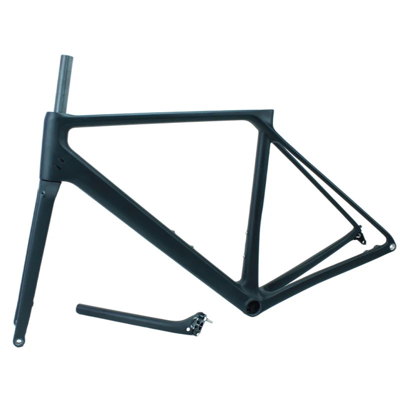 New Fashion Carbon Fiber Frame 700c Disc-brake Custom Bike Frame Carbon Fiber Internal Cable Carbon Bicycle Frame 10