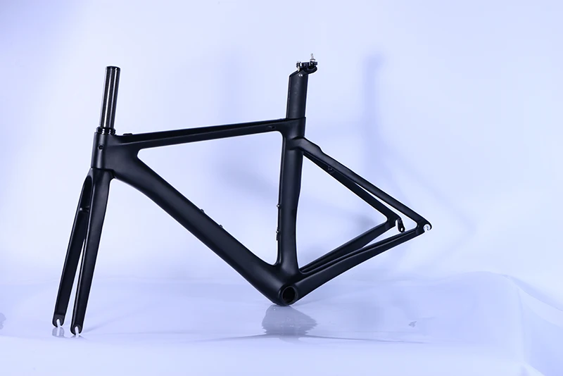 Wholesale Carbon Fiber Frame 700c 700*23mm Max Tire Road Bike Carbon Frame U-brake Matte Carbon Road Bicycle Frame 30